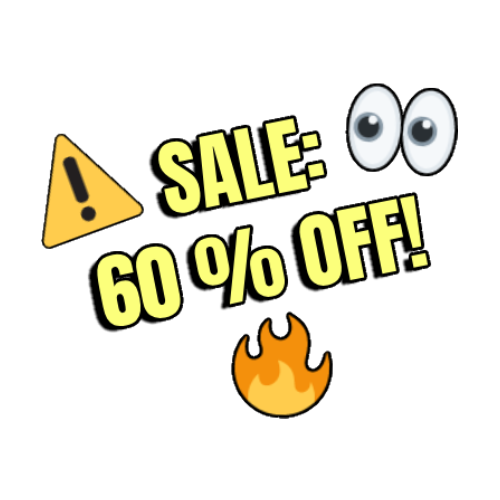 SALE 60% OFF!